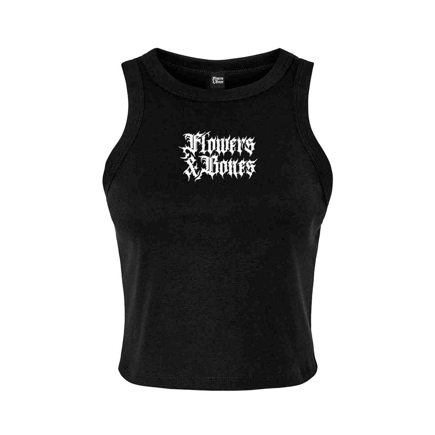 LOGO CROP TOP - BLACK