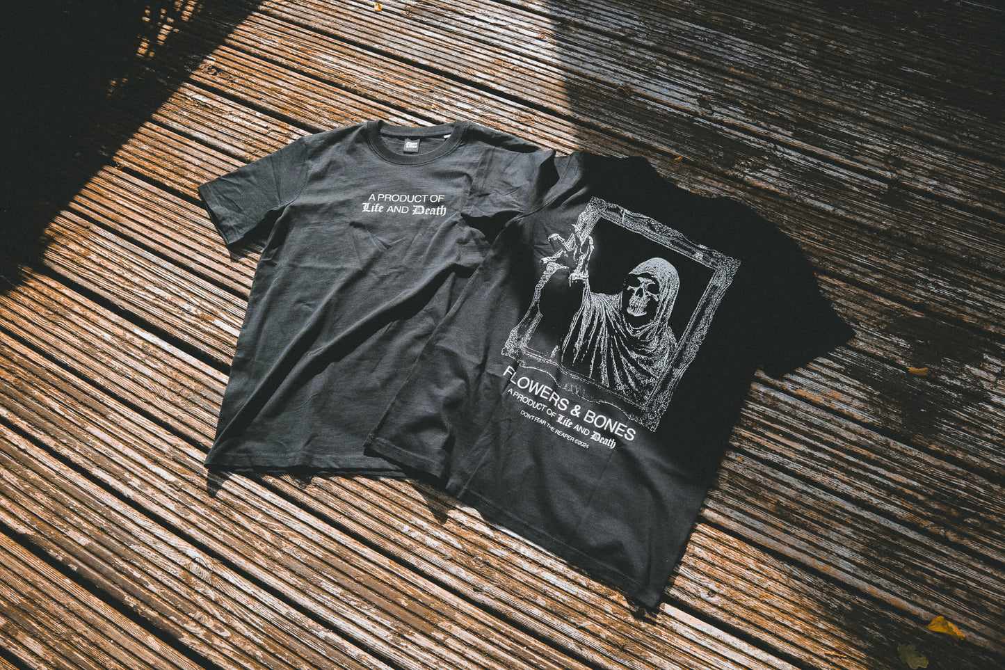 LIFE & DEATH TEE - BLACK