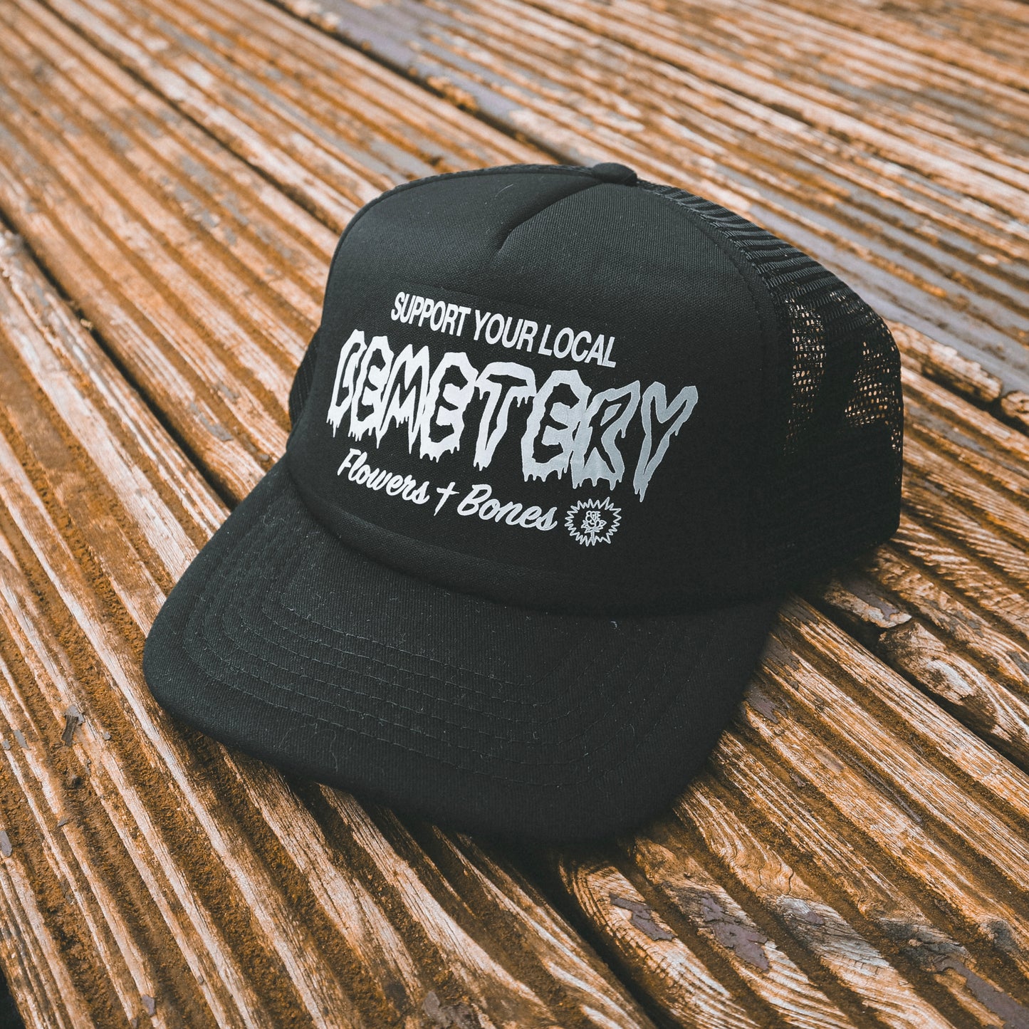 CEMETERY TRUCKER CAP