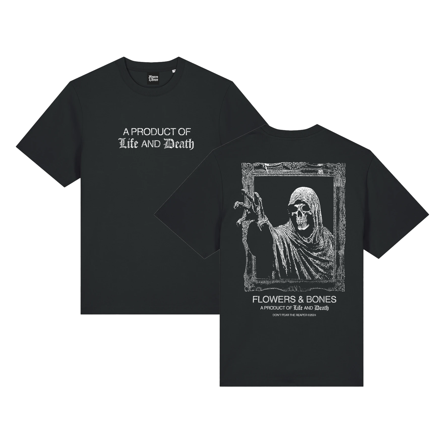 LIFE & DEATH TEE - BLACK